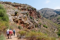 Hiking at Alpajares Causeway