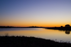Lake at dusk